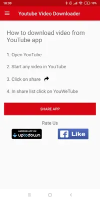 Youtube Video Downloader android App screenshot 1